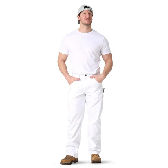 Wrangler Mens Workwear Painter Pant, Size 44x32, Relaxed Fit, Scoop Front Pocket - Picture 2 of 6